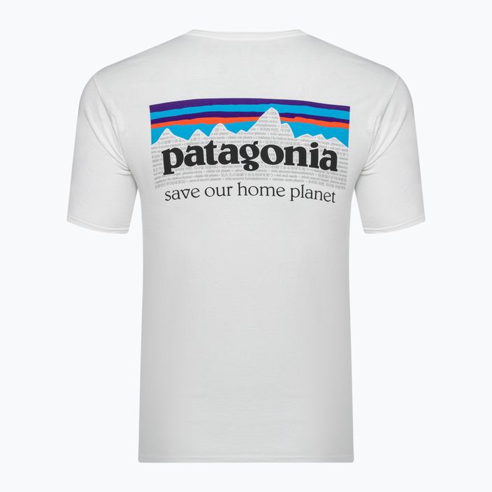 Pánské trekové tričko Patagonia P-6 Mission Organic white 5