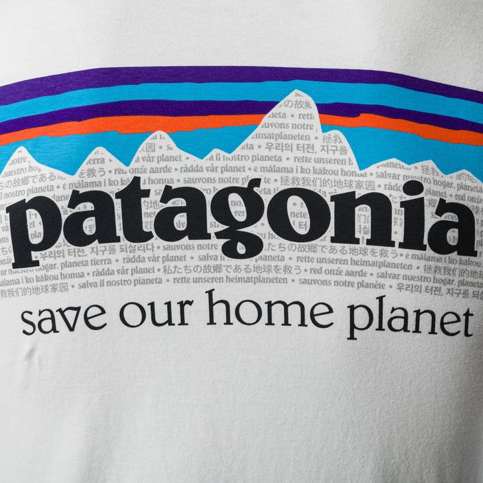 Pánské trekové tričko Patagonia P-6 Mission Organic white 7
