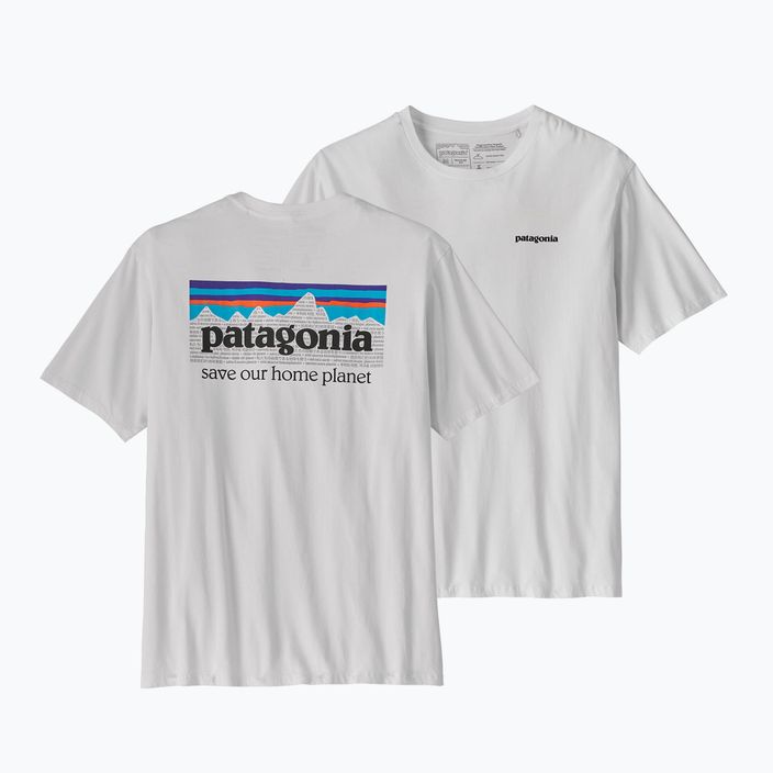 Pánské trekové tričko Patagonia P-6 Mission Organic white 8