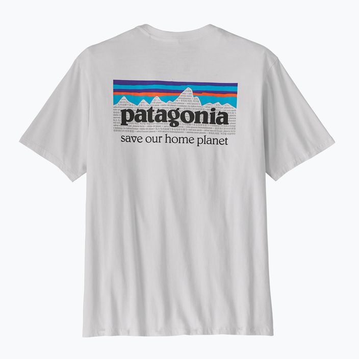 Pánské trekové tričko Patagonia P-6 Mission Organic white 10