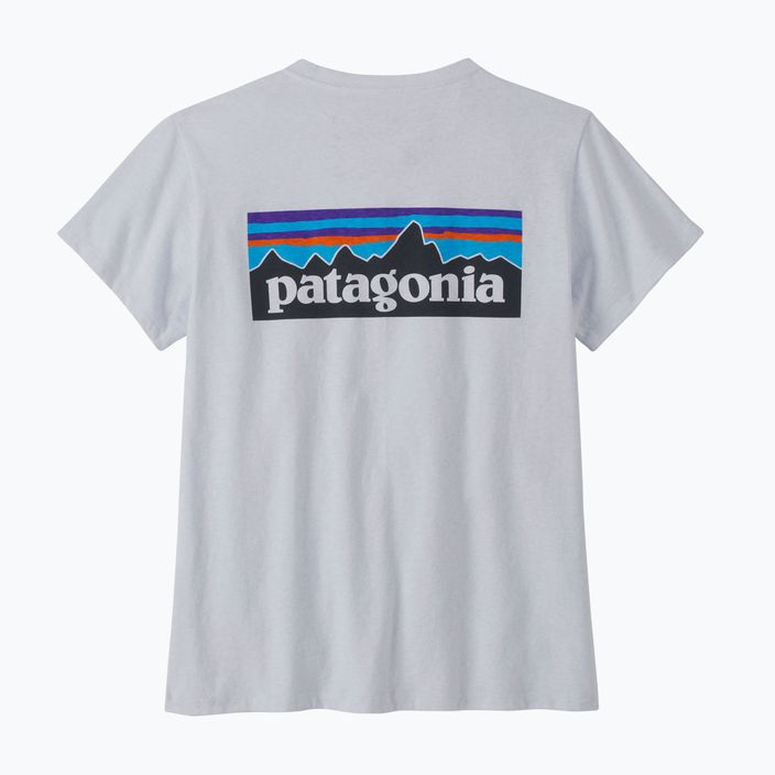 Dámské trekingové tričko Patagonia P-6 Logo Responsibili-Tee white 4