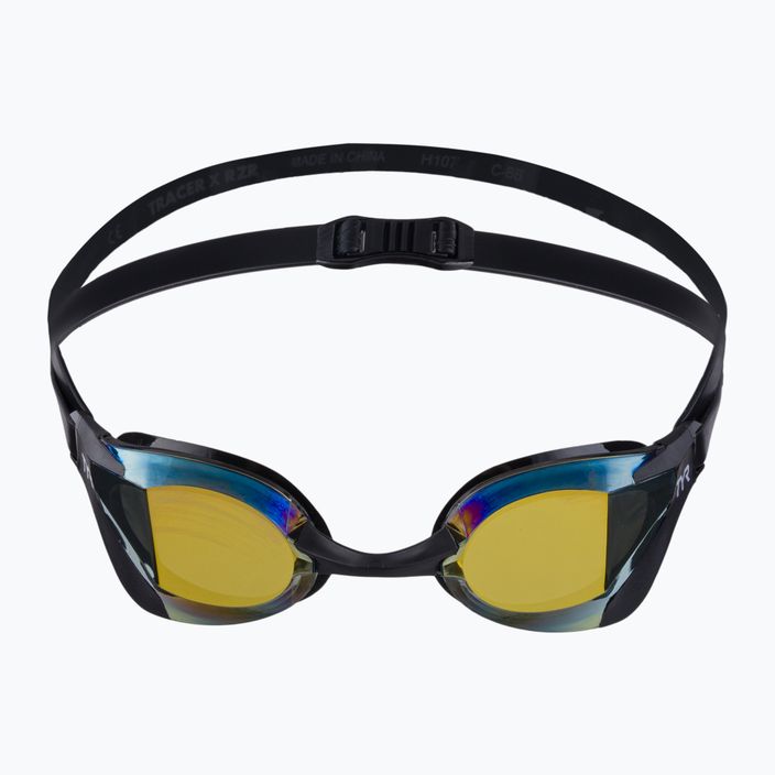 Plavecké brýle TYR Tracer-X RZR Mirrored Racing černo-zlate LGTRXRZM_751 2