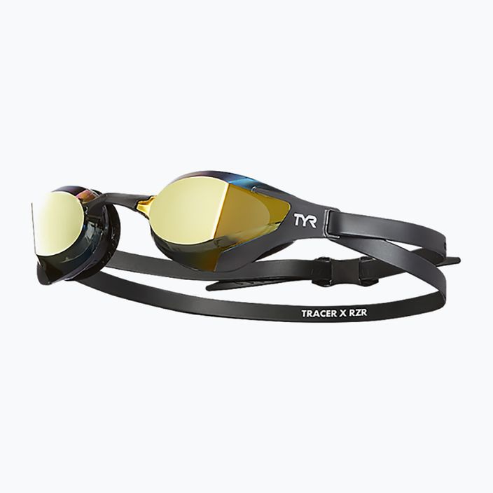 Plavecké brýle TYR Tracer-X RZR Mirrored Racing černo-zlate LGTRXRZM_751 6