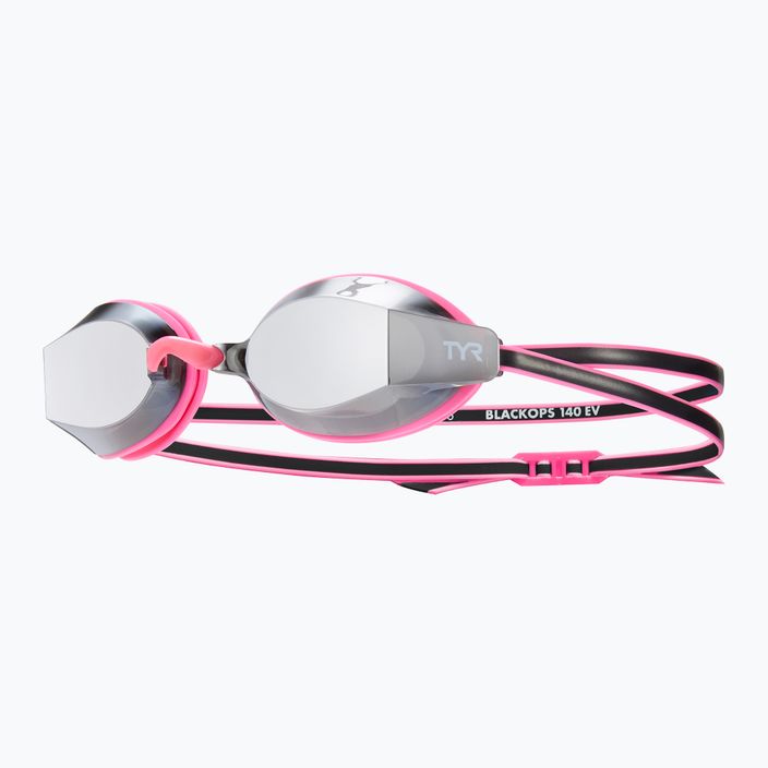 Dětské plavecké brýle TYR Blackops 140 Ev Racing Mirrored silver/ pink/ black