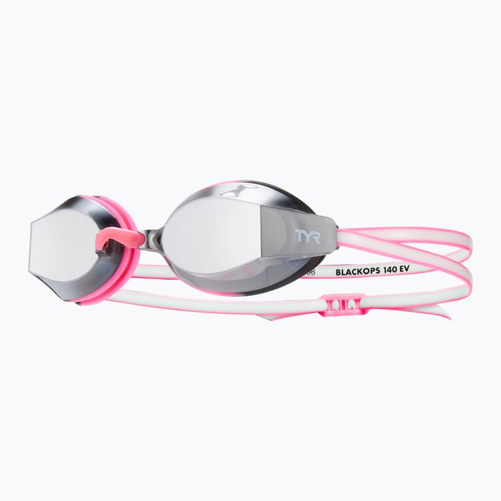 Dámské plavecké brýle TYR Blackops 140 Ev Racing Mirrored silver/ pink/ white