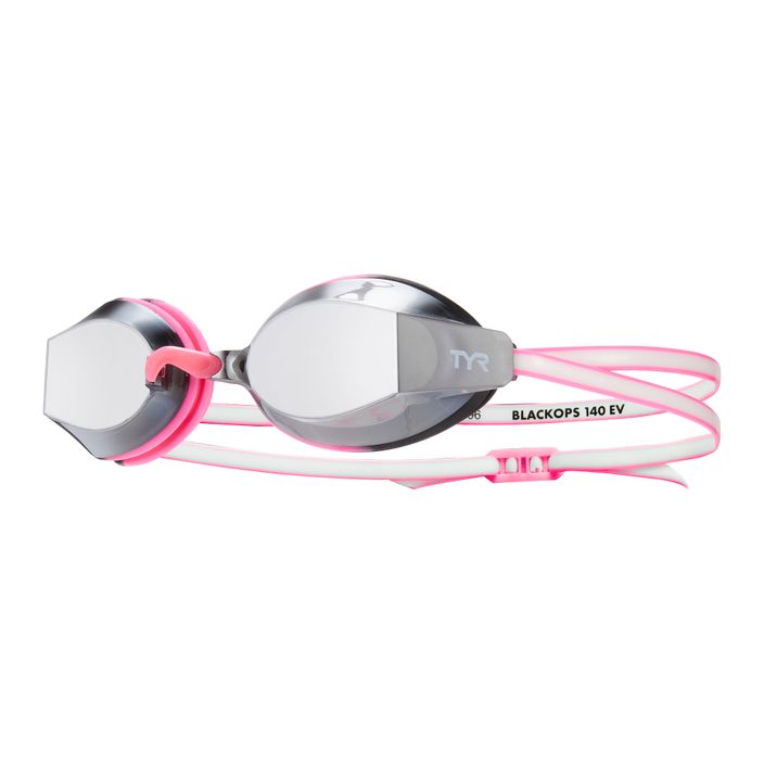 Dámské plavecké brýle TYR Blackops 140 Ev Racing Mirrored silver/ pink/ white 2