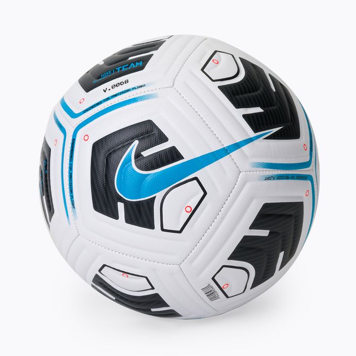 Fotbalový míč Nike Academy Team white/black/lt blue fury velikost 3