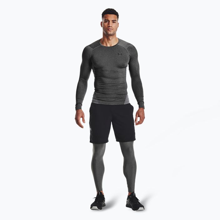 Pánské fitness  legíny Under Armour HeatGear carbon heather/black 2