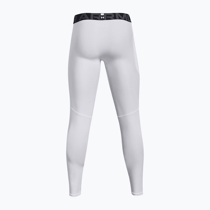 Pánské fitness  legíny Under Armour HeatGear white/black 7