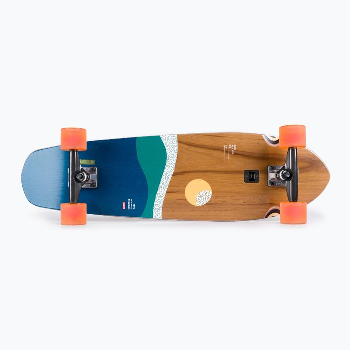 Globe Big Blazer hnědo-modrý longboard skateboard 10525195_TEAKOCNS