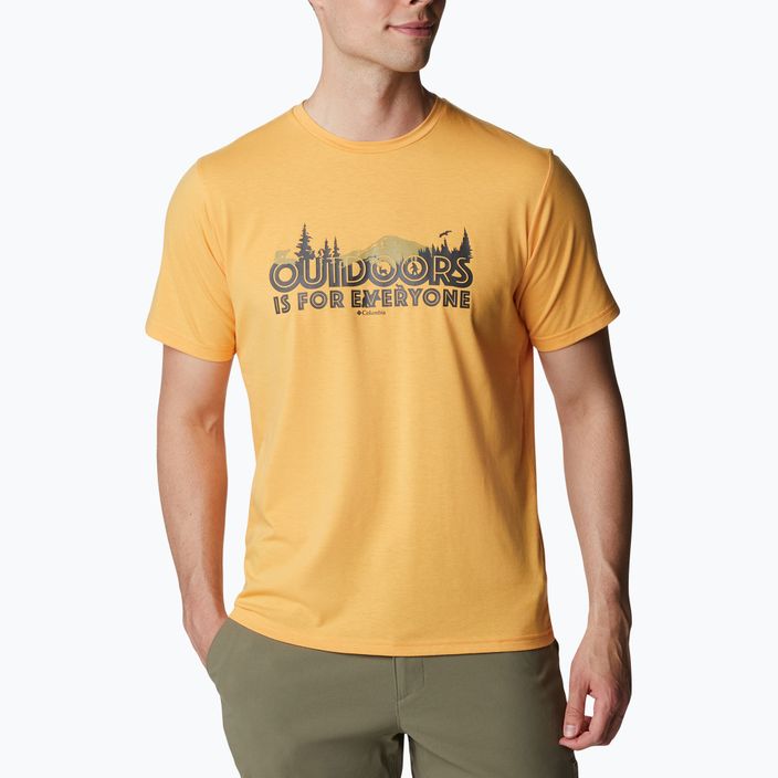 Pánské trekingové tričko  Columbia Sun Trek žluté 1931172 5