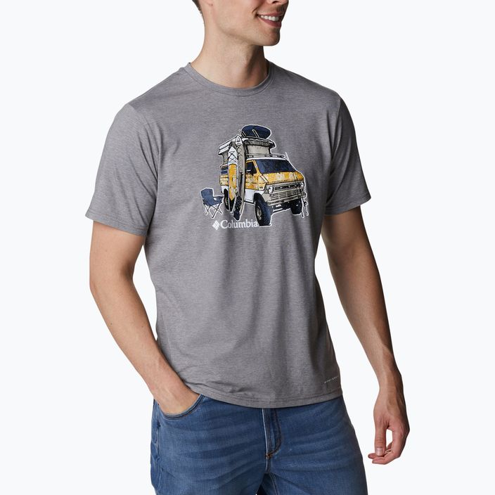 Pánské trekingové tričko Columbia Sun Trek šedé 1931172 3