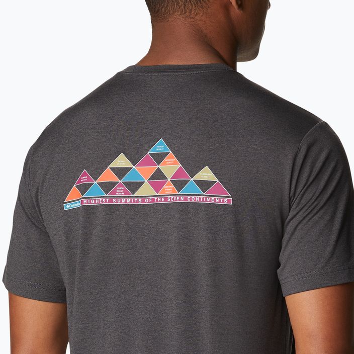 Pánské trekingové tričko Columbia Tech Trail Graphic Tee černé 1930802 3