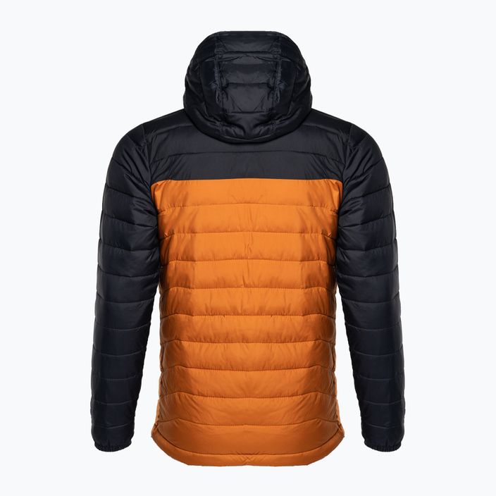 Pánská péřová bunda Columbia Powder Lite Hooded oranžovo-černá 1693931 2