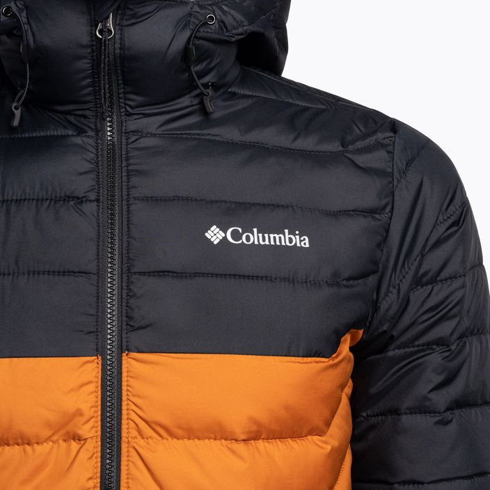 Pánská péřová bunda Columbia Powder Lite Hooded oranžovo-černá 1693931 3