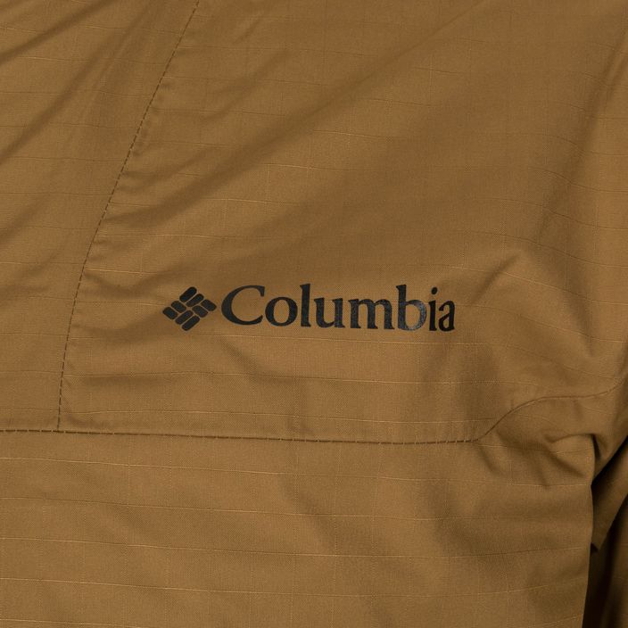 Columbia Point Park Insulated pánská péřová bunda hnědo-černo-žlutá 1956811 12