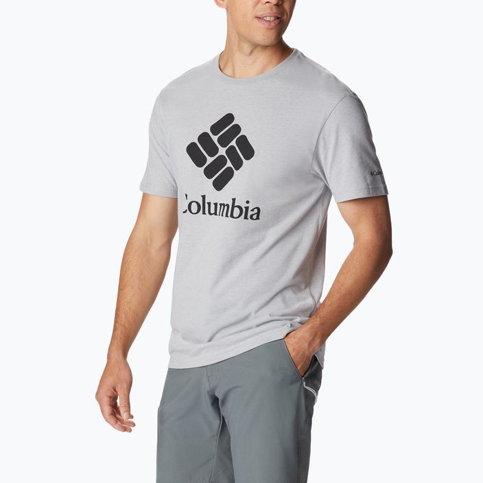 Columbia CSC Basic Logo šedá pánská trekingová košile 1680053 2