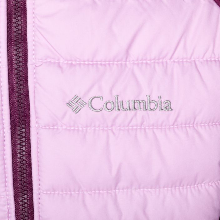 Dětská péřová bunda Columbia Powder Lite Hooded fialová 1802931 3