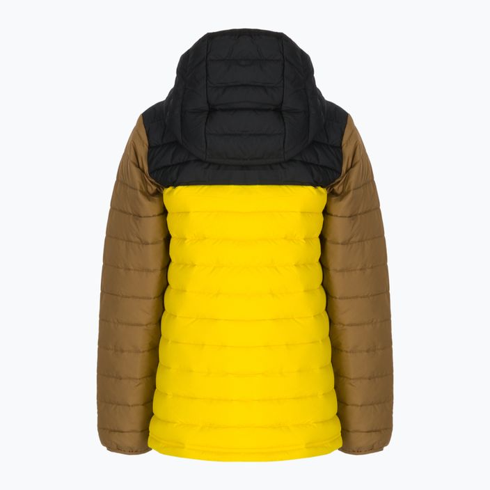 Dětská péřová bunda s kapucí Columbia Powder Lite Black and Yellow 1802901 2
