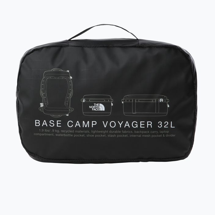Cestovní taška The North Face Base Camp Voyager Duffel 32 l černá/bílá 7