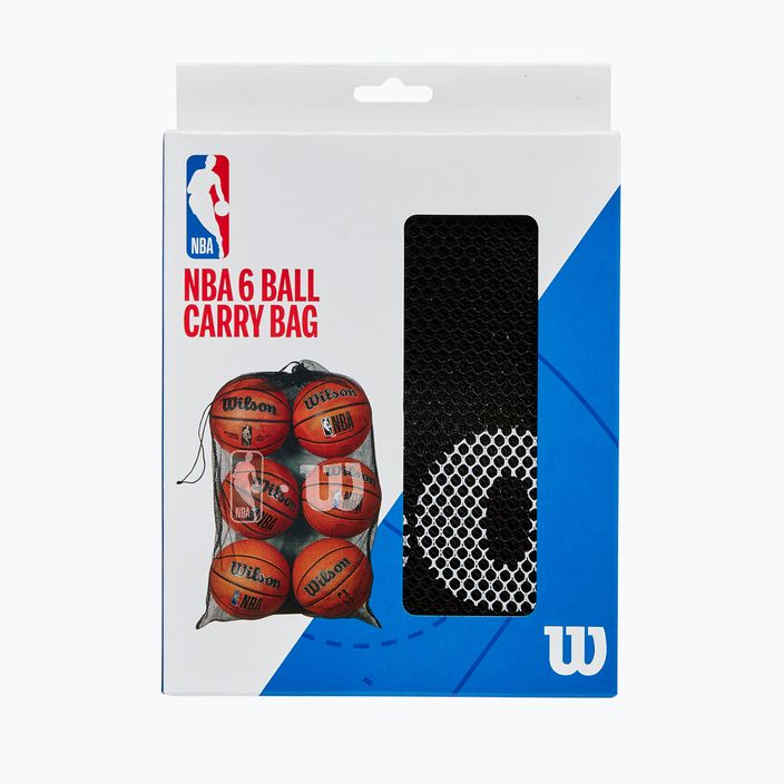 Pytlík na míčky Wilson NBA 6 Ball Mesh Carry black 2