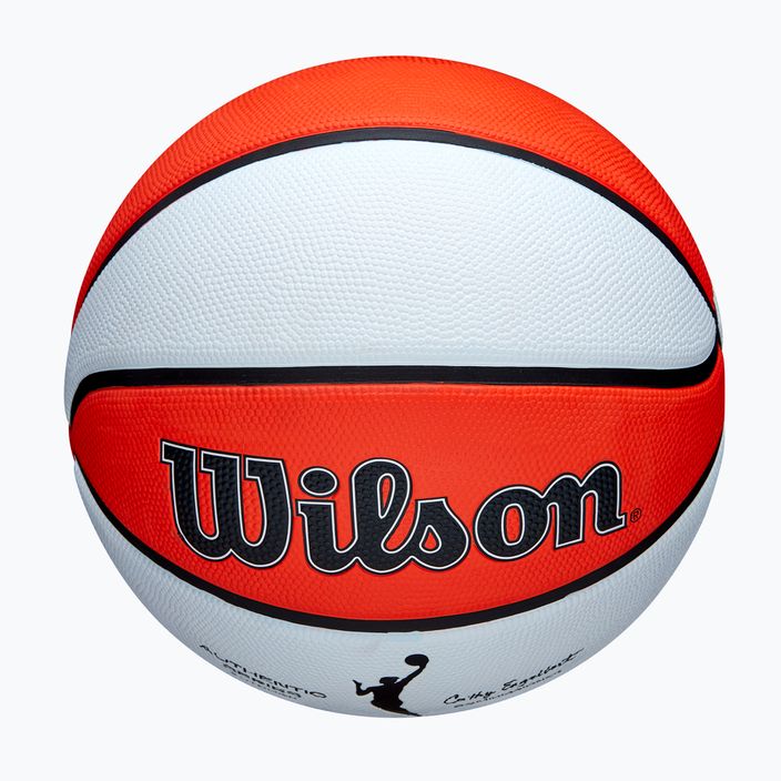 Dětský basketbalový míč   Wilson WNBA Authentic Series Outdoor orange/white velikost 5 4