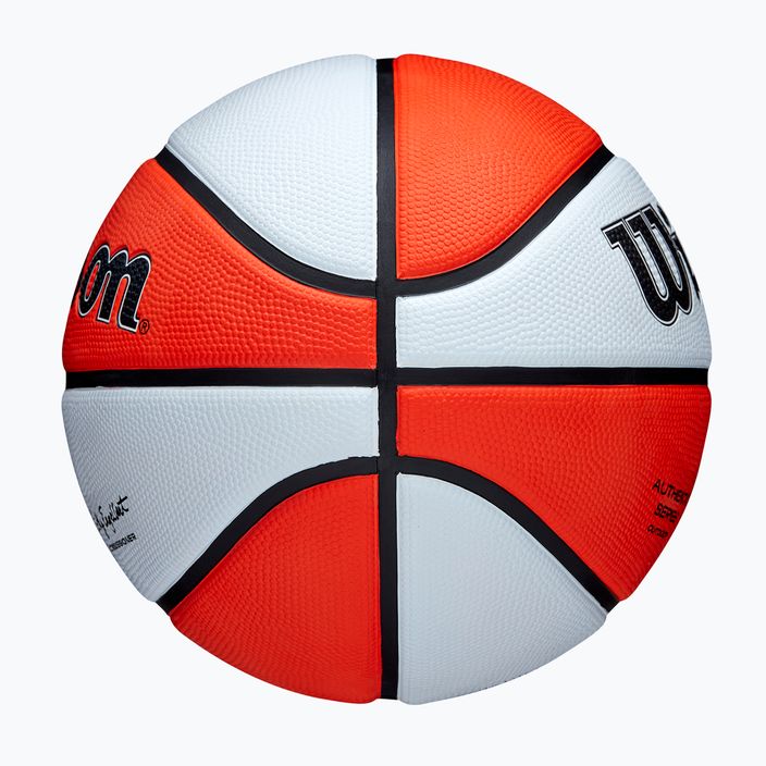 Dětský basketbalový míč   Wilson WNBA Authentic Series Outdoor orange/white velikost 5 6