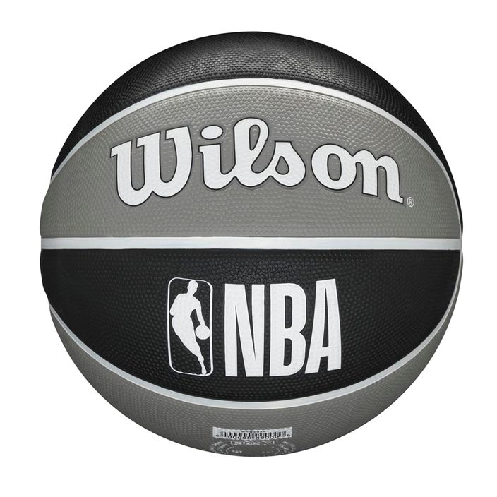 Wilson NBA Team Tribute Brooklyn Nets basketbalový míč šedý WTB1300XBBRO 4