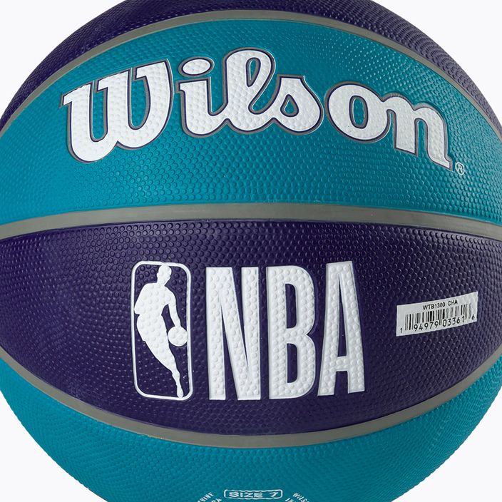 Wilson NBA Team Tribute Charlotte Hornets basketbalový míč modrý WTB1300XBCHA 3