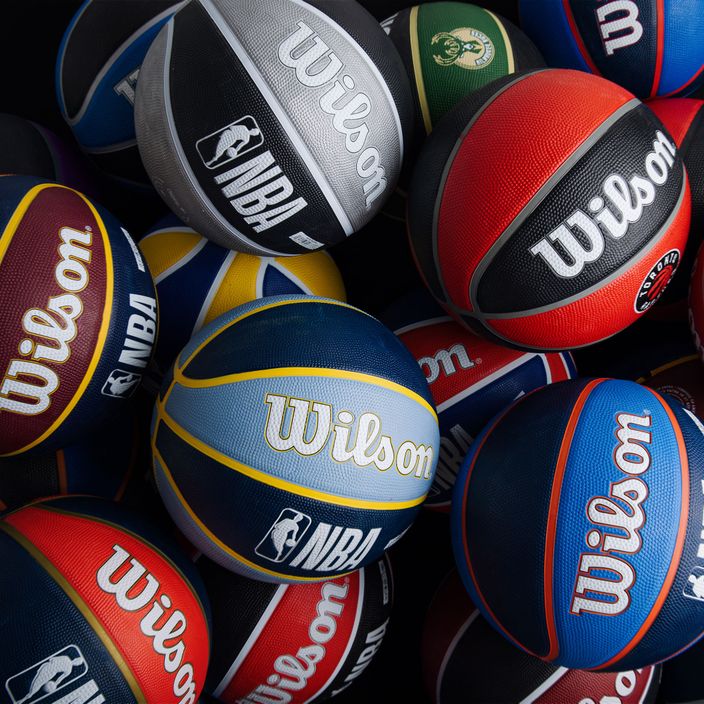 Wilson NBA Team Tribute Charlotte Hornets basketbalový míč modrý WTB1300XBCHA 5