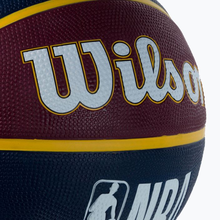 Basketbalový míč Wilson NBA Team Tribute Cleveland Cavaliers, tmavě modrý WTB1300XBCLE 3
