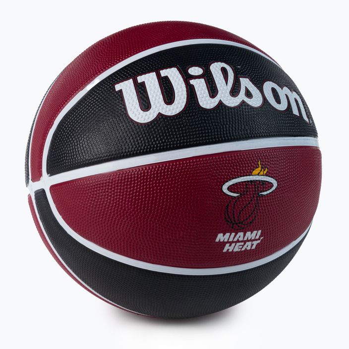 Wilson NBA Team Tribute Miami Heat basketbalový míč bordó WTB1300XBMIA 2