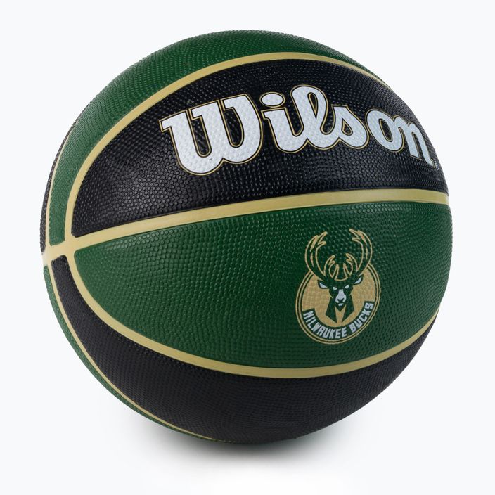 Wilson NBA Team Tribute basketbalový míč Milwaukee Bucks zelený WTB1300XBMIL 2