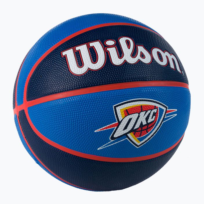 Wilson NBA Team Tribute basketbalový míč Oklahoma City Thunder modrý WTB1300XBOKC 2