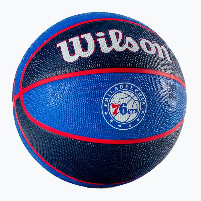 Wilson NBA Team Tribute Philadelphia 76ers basketbalový míč modrý WTB1300XBPHI 2