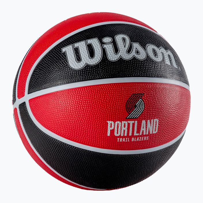 Wilson NBA Team Tribute Portland Trail Blazers basketbalový míč červený WTB1300XBPOR 2