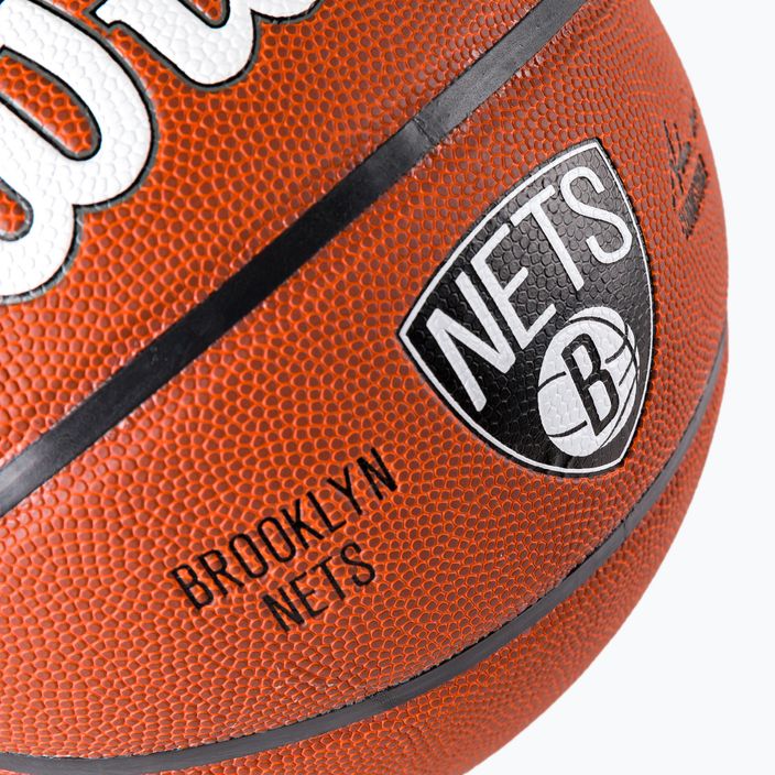 Wilson NBA Team Alliance Brooklyn Nets basketbalový míč hnědý WTB3100XBBRO 3