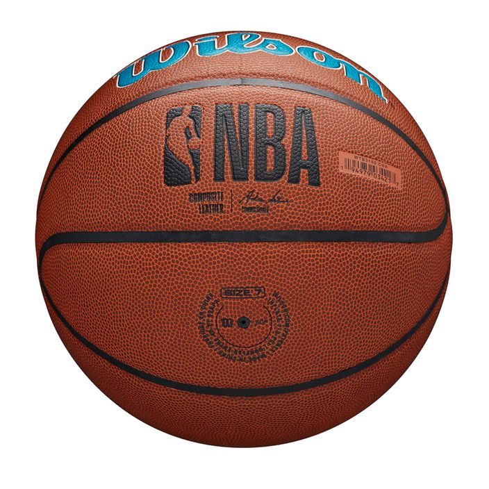 Wilson NBA Team Alliance Charlotte Hornets basketbalový míč hnědý WTB3100XBCHA 4