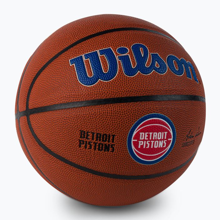 Wilson NBA Team Alliance Detroit Pistons basketbalový míč hnědý WTB3100XBDET 2