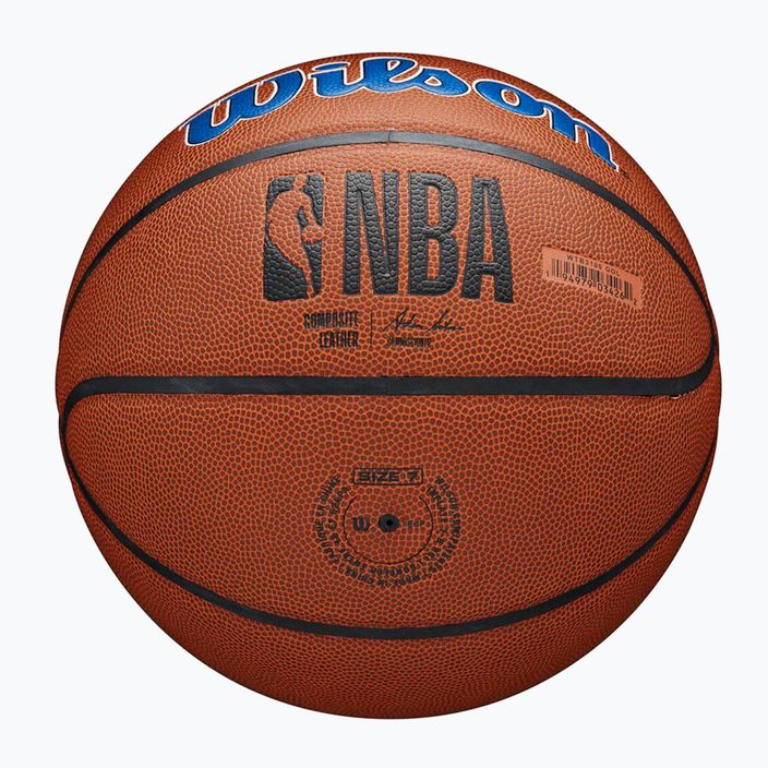 Wilson NBA Team Alliance Golden State Warriors basketbalový míč hnědý WTB3100XBGOL 2