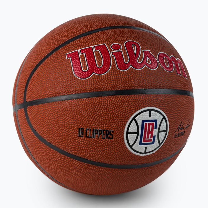 Wilson NBA Team Alliance Los Angeles Clippers basketbalový míč hnědý WTB3100XBLAC 2