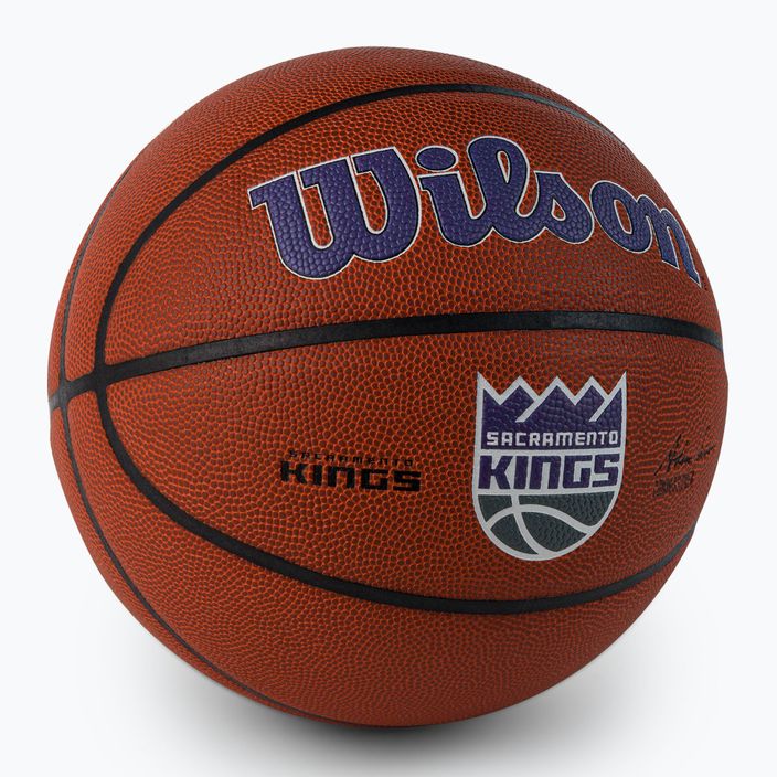 Wilson NBA Team Alliance Sacramento Kings basketbalový míč hnědý WTB3100XBSAC 2