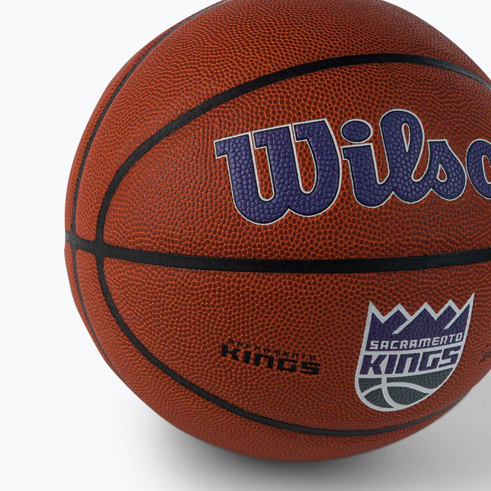 Wilson NBA Team Alliance Sacramento Kings basketbalový míč hnědý WTB3100XBSAC 3