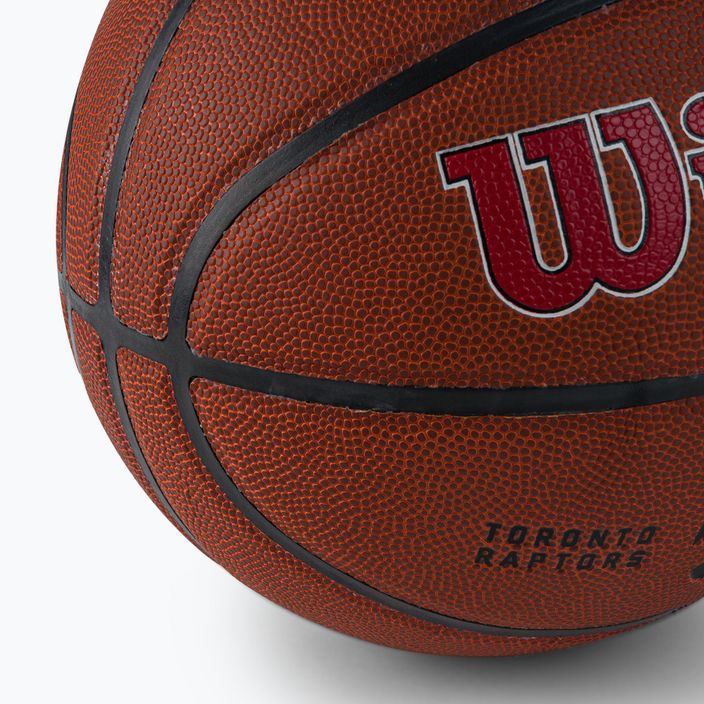 Wilson NBA Team Alliance Toronto Raptors basketbalový míč hnědý WTB3100XBTOR 3