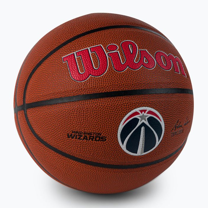 Wilson NBA Team Alliance Washington Wizards basketbalový míč hnědý WTB3100XBWAS 2