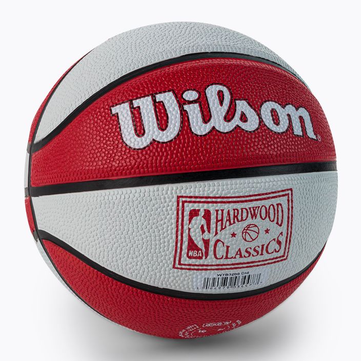 Mini basketbal Wilson NBA Team Retro Mini Chicago Bulls červená WTB3200XBCHI 2