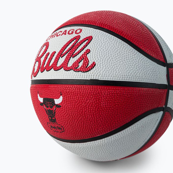 Mini basketbal Wilson NBA Team Retro Mini Chicago Bulls červená WTB3200XBCHI 3