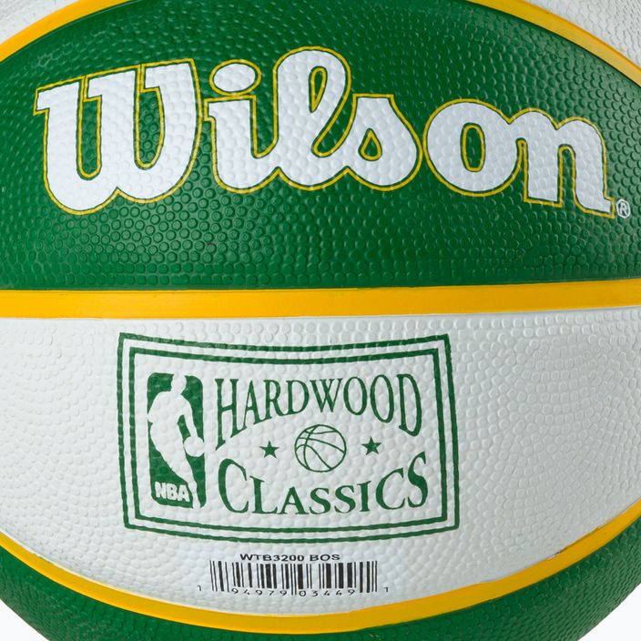 Mini basketbal Wilson NBA Team Retro Mini Boston Celtics zelený WTB3200XBBOS 3