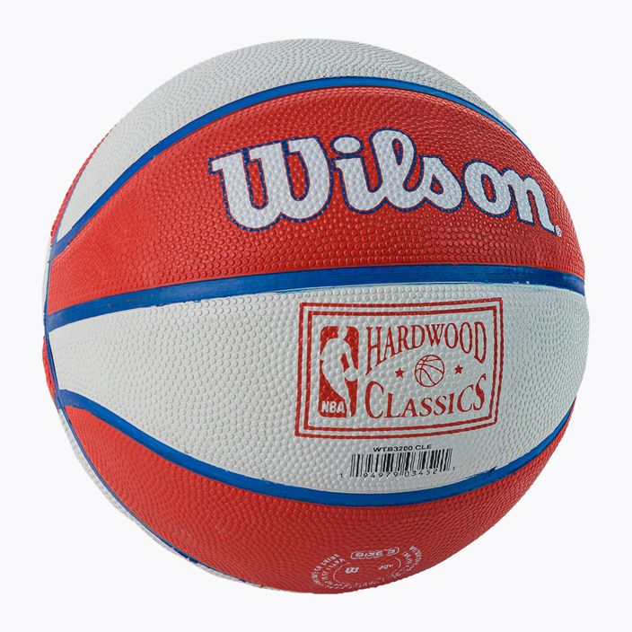 Wilson NBA Team Retro Mini Cleveland Cavaliers Basketbalový míč červený WTB3200XBCLE 2