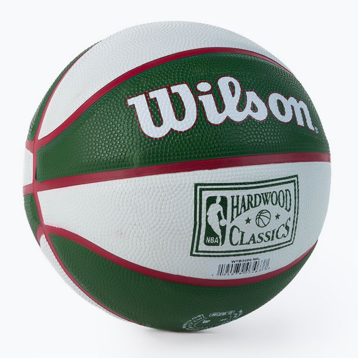 Mini basketbal Wilson NBA Team Retro Mini Milwaukee Bucks zelený WTB3200XBMIL 2